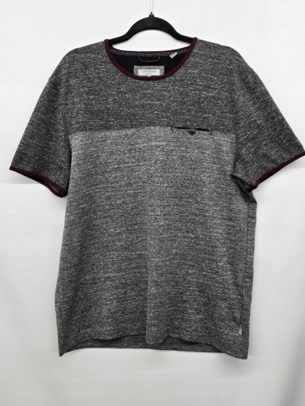 Ted Baker London Grey Colorblock Pocket T-Shirt - Size 5